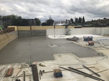 Underslab Substitution for Typical Mud Slab (4' Mat Foundation on top) 70 PCF material