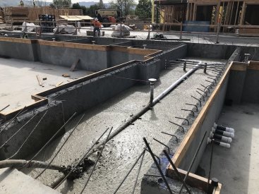 EPS Foam substitute around pool vaults on an elevated deck 27PCF LDCC