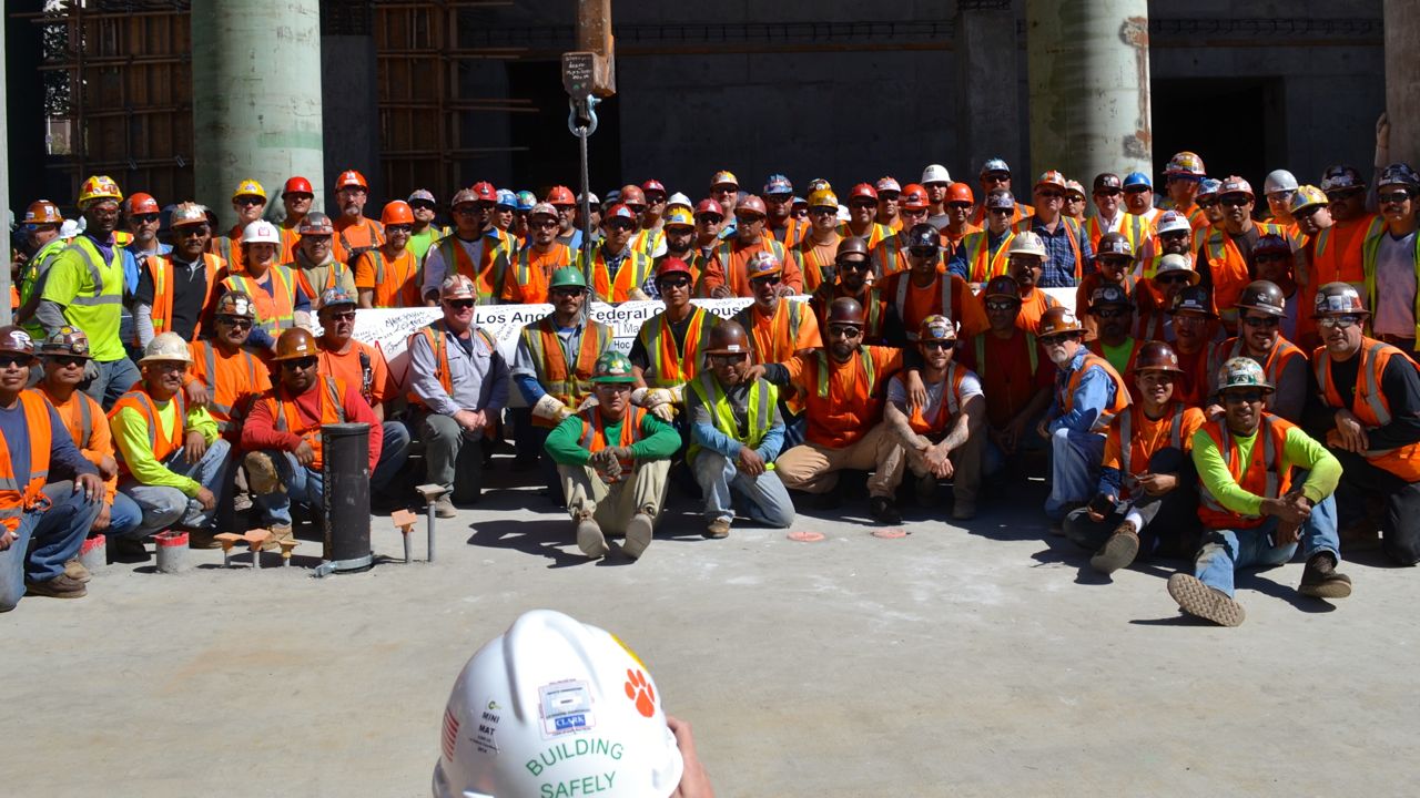 The Conco Companies New Los Angeles Federal Courthouse Steel Topping Out Group Shot