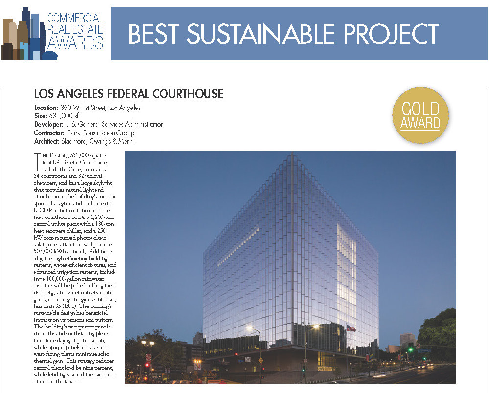 Federal Court House Project - Gold Award