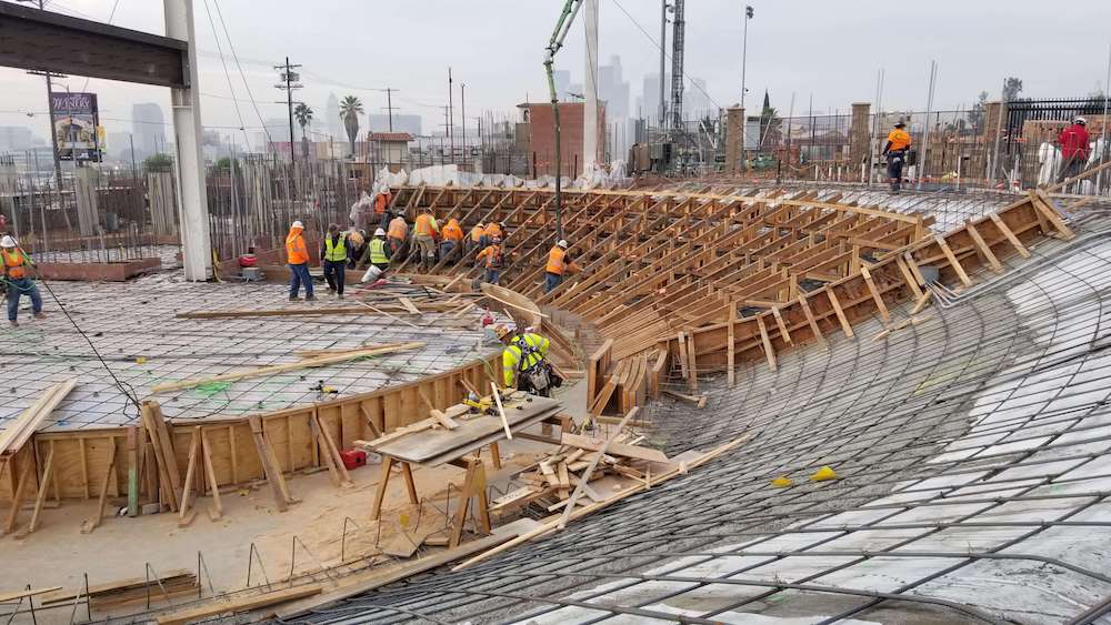 Art Complex Cathedral High School - The Conco Companies-Pour Seating 1