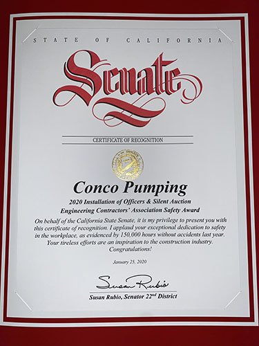 Conco 2019 Senate award