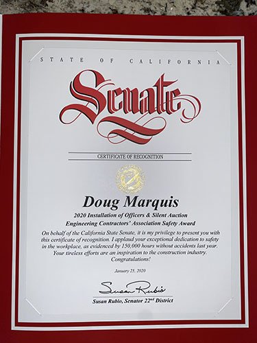 Doug Senate 2019 Senate award - Conco