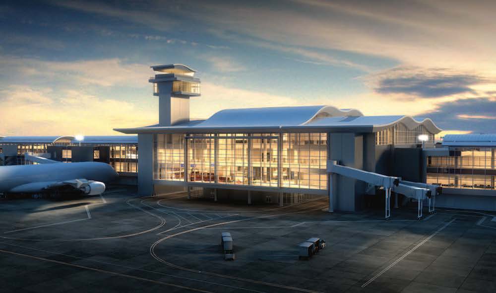 The Midfield Satellite Concourse North and Baggage Optimization Project Rendering - The Conco Companies