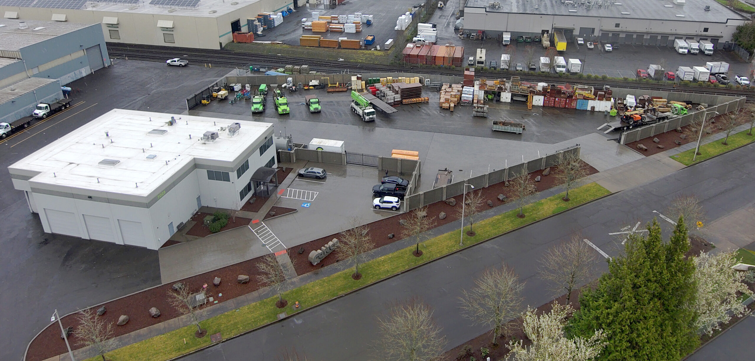 Portland Drone Shot of Office